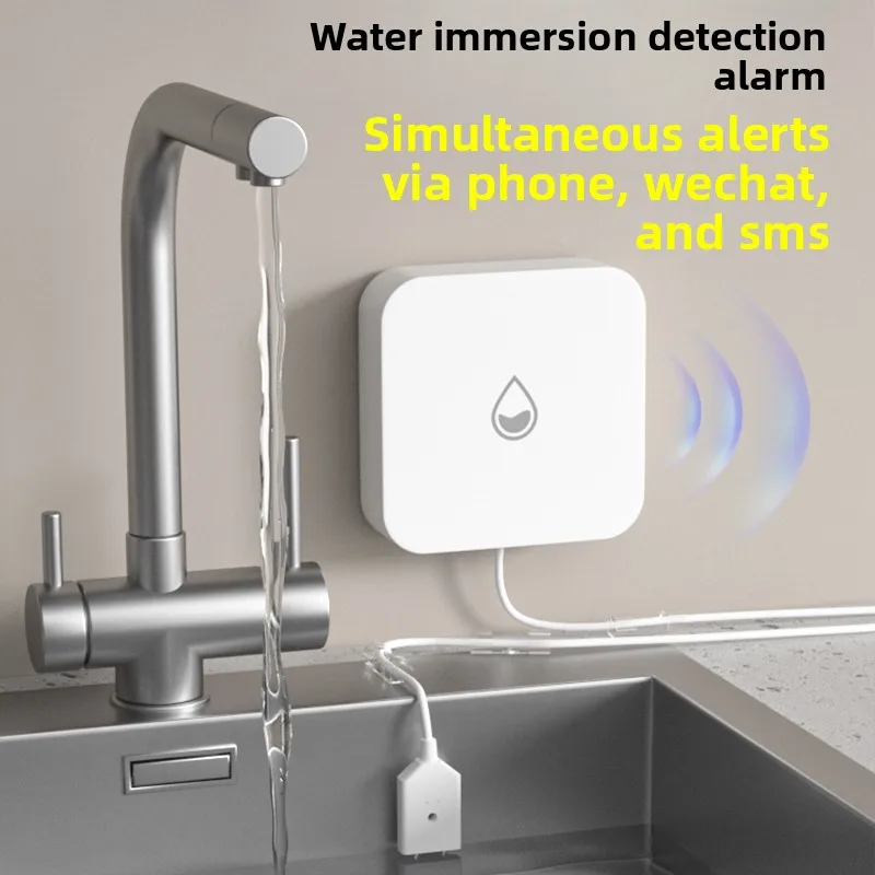 Telephone notification Flooded guard Kitchen anti-leakage water overflow alarm Heating running water Smart 4G phone Flooded