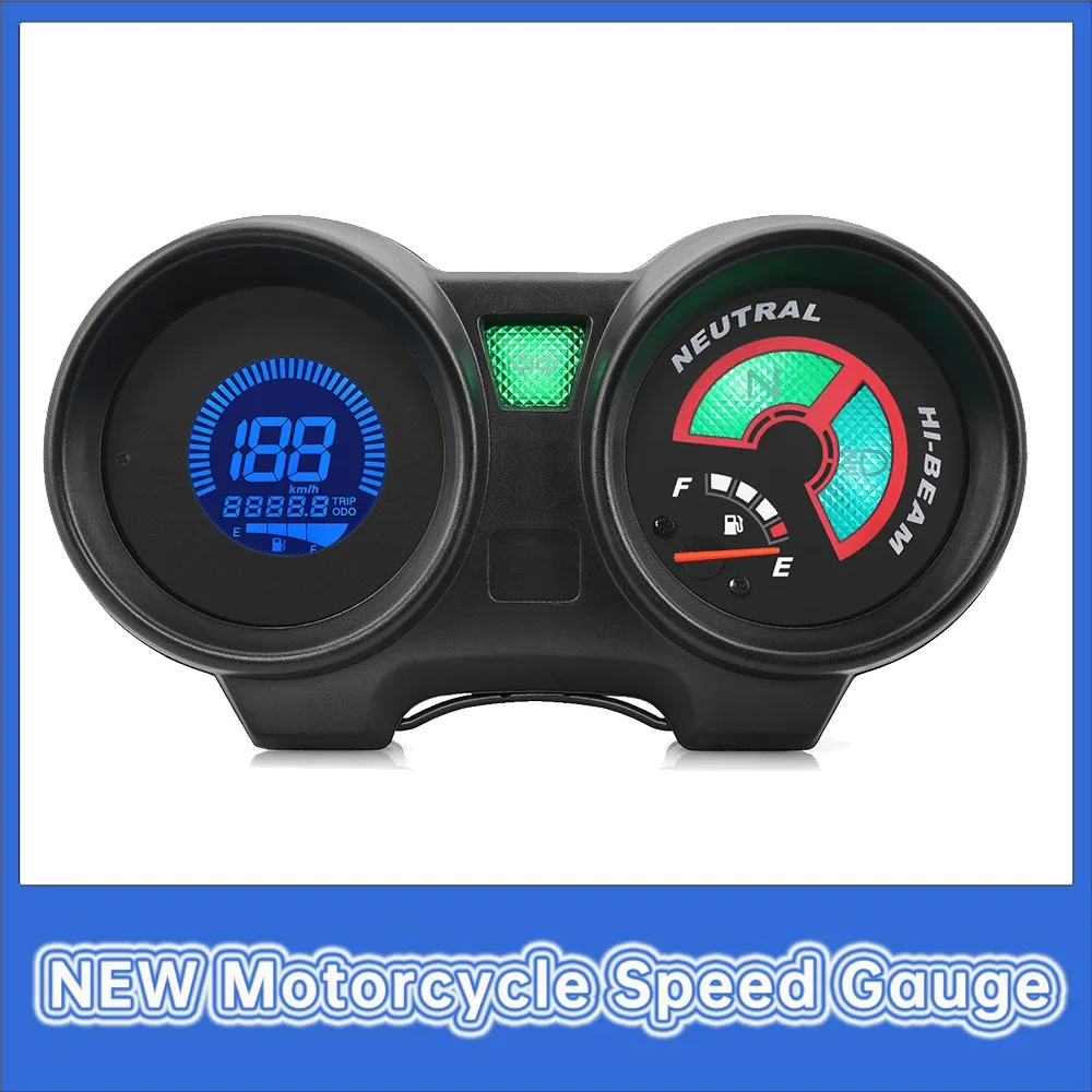 New Motorcycle Speed Gauge Digital LCD Electronics Digital Moto Dashboard for Brazil TITAN 150 Honda CG150 2004-2009 Fan150