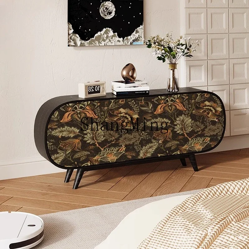 

CL wood vertical cabinet storage storage wall dining side cabinet living room entrance entrance cabinet