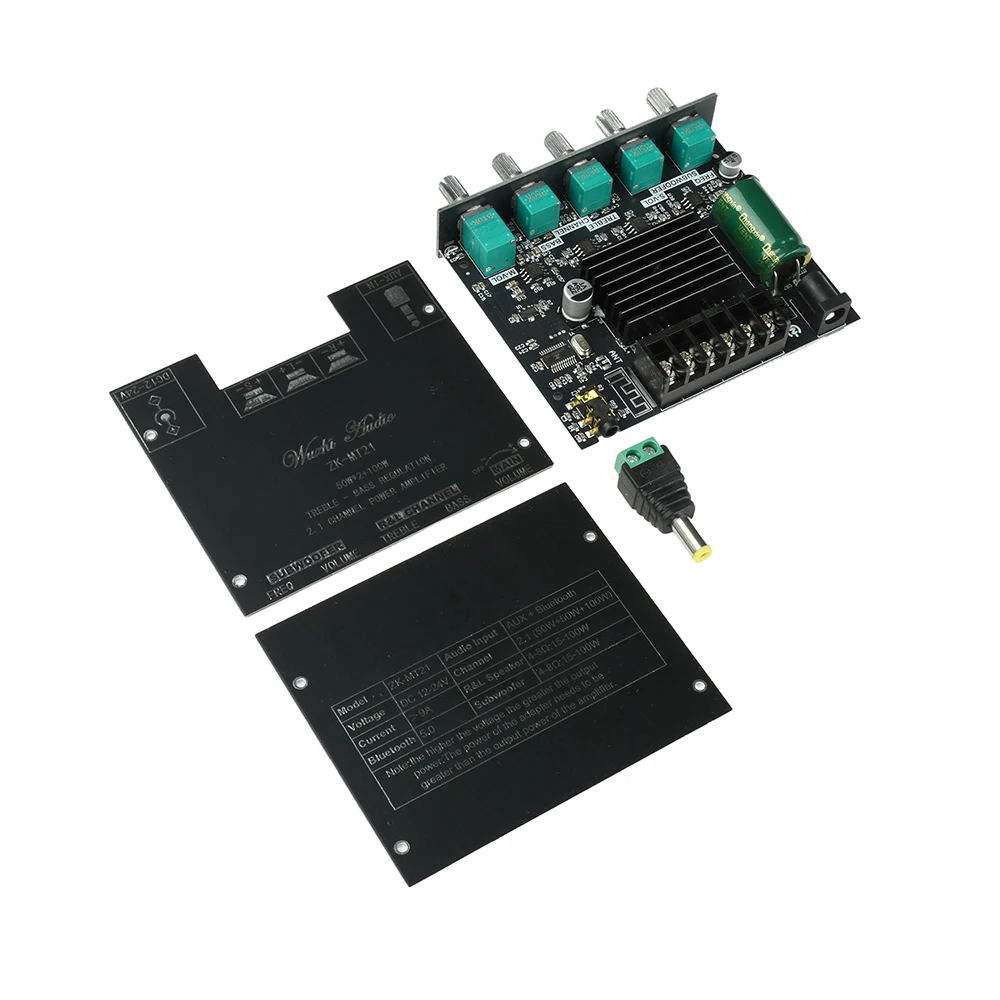 2.1 Channel BL Digital Power Amplifier Module with Subwoofer Output High Low Bass Adjustment 100W+50W+50W High Fidelity Bluetooth 5.0 Audio Board view 8