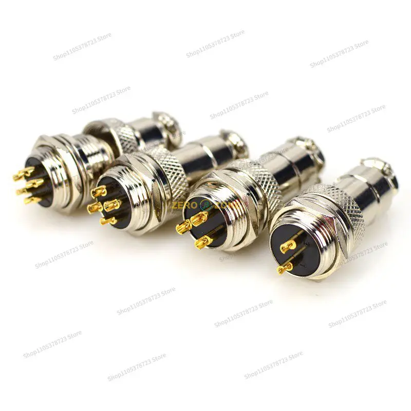 For Gold-plated Aviation Power Plug-GX16 Type (one Set Price)