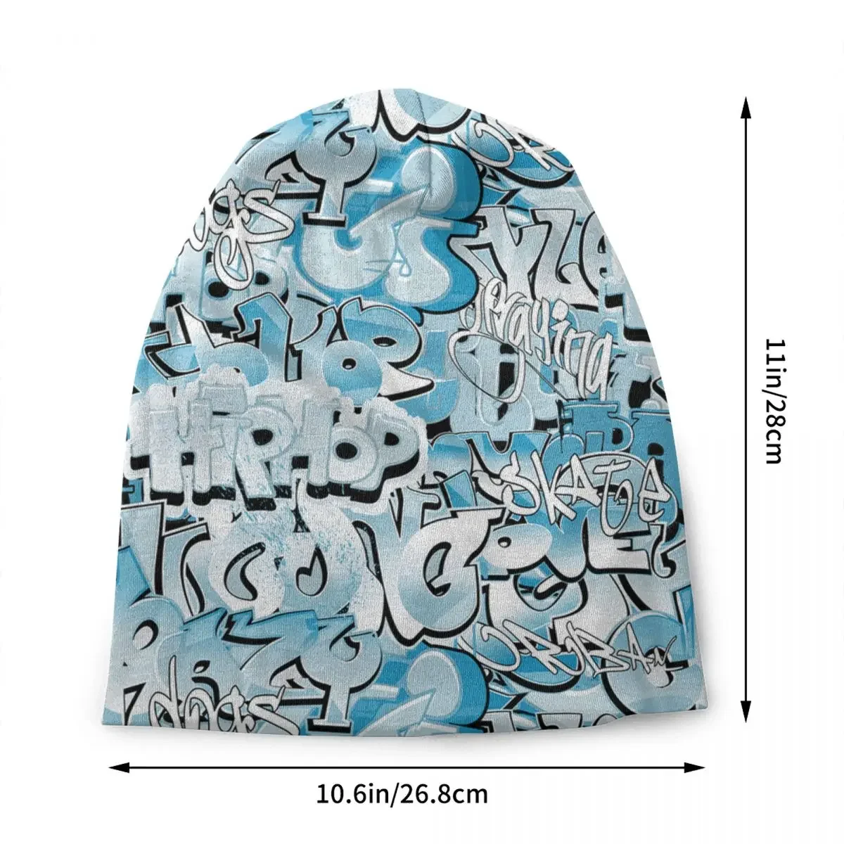 الشارع الكتابة على الجدران الفن الحضري Skullies Beanies قبعات للجنسين شتاء دافئ متماسكة قبعة النساء الرجال موضة الكبار بونيه القبعات في الهواء الطلق قبعة تزلج