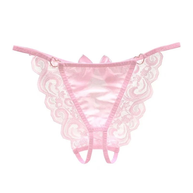 Nouvelles femmes Sexy dentelle culottes sous-vêtements Femme taille basse Culottes Femme Bragas Mujer entrejambe respirant dentelle Lingerie culotte