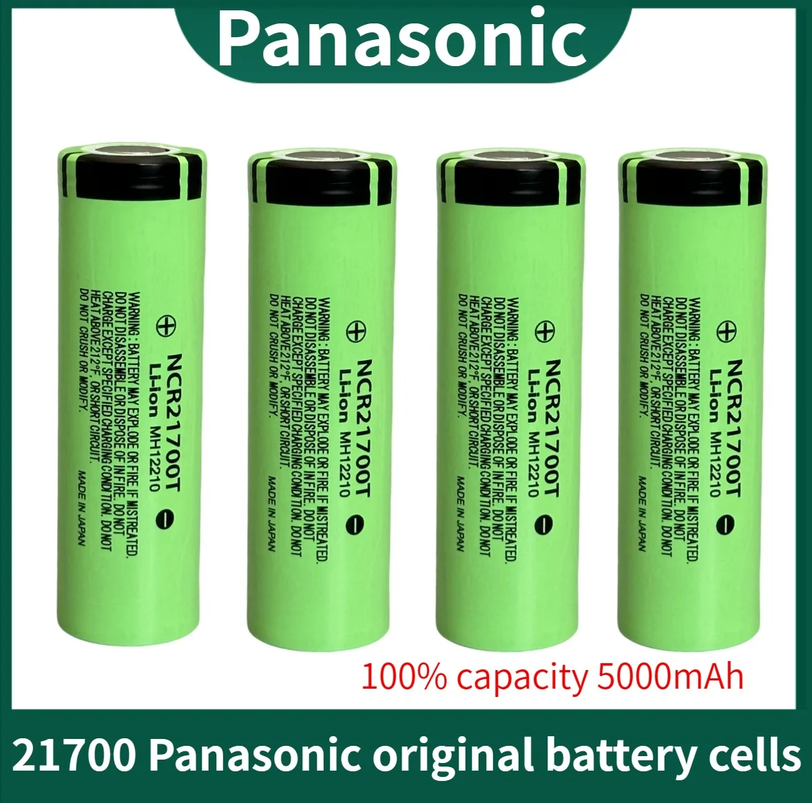 Panasonic NCR21700T lithium-ion rechargeable battery 4800mAh 3.7 V 40A high discharge battery high drain lithium-ion battery