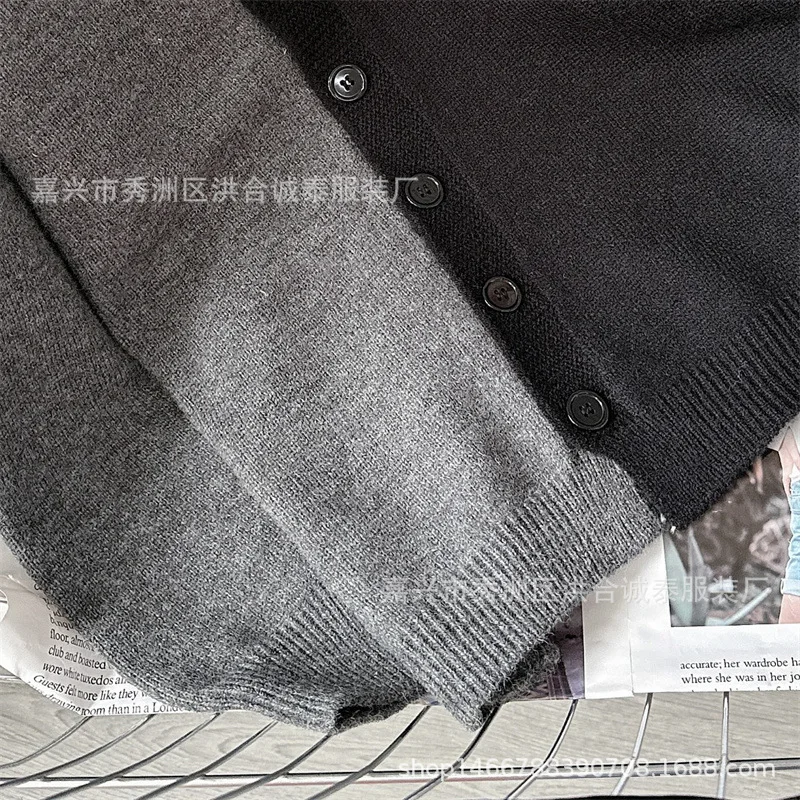 Cardigan de malha retalhos o pescoço feminino jumpers manga longa único breasted suéteres casual vintage camisola senhora 2025 outono