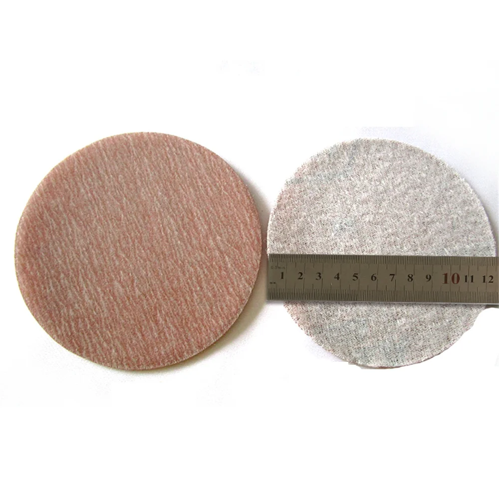 10 Pcs 5นิ้ว125มม.กลับ Flocked Air Abrasive Disc 80-1500กระดาษทรายกรวด Flocked Self-Adhesive แห้งขัดกระดาษทรายสำหรับรถยนต์