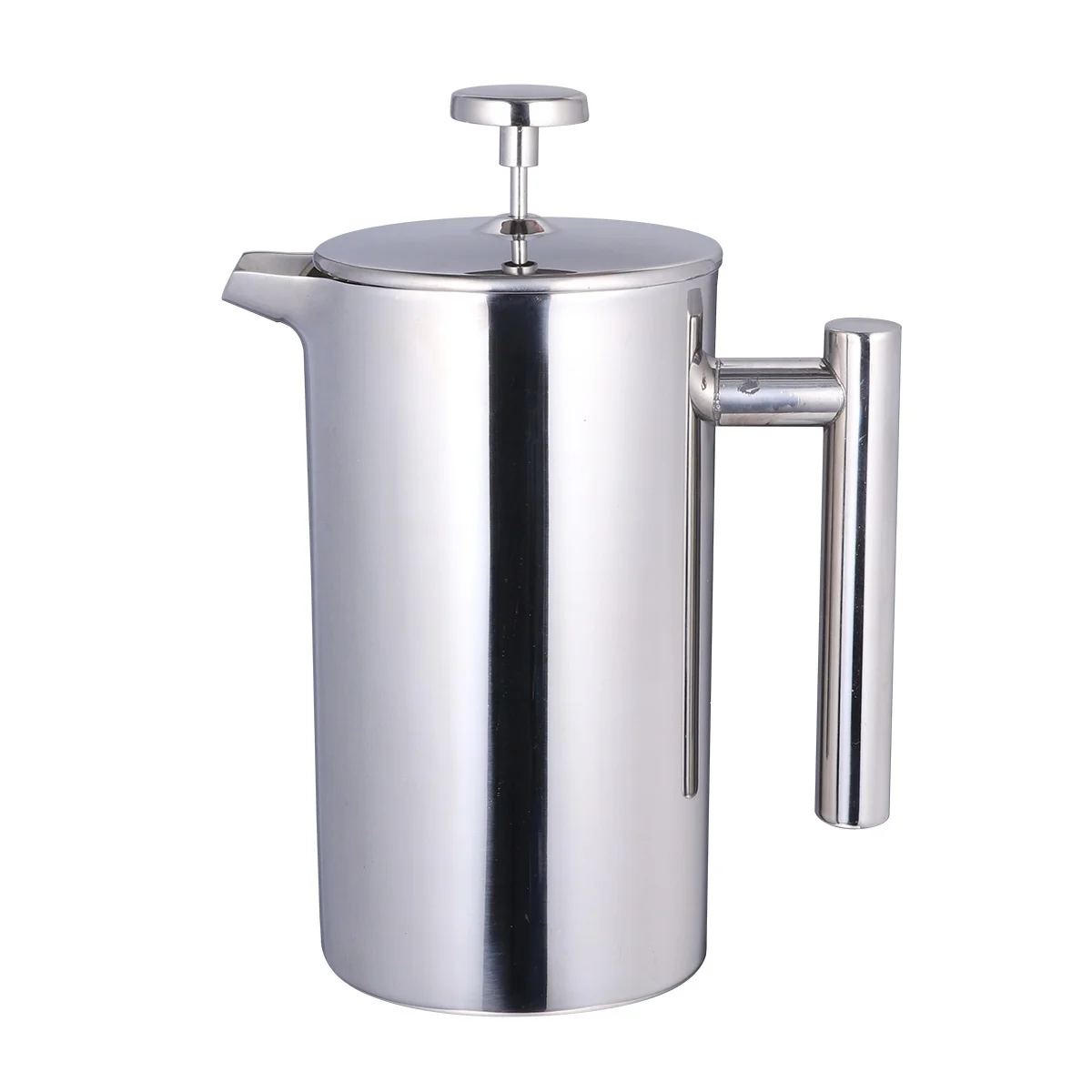 

Кофеварка из нержавеющей стали, 1000 мл, французский пресс с двойными стенками, сохранение тепла, чайник, портативный уличный чайник