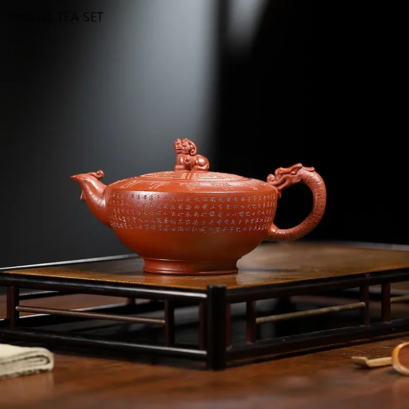 

300ml Authentic Yixing Purple Clay Tea Pot Handmade Filter Tea Infuser Chinese Zisha Tea Accessories High Grade Beauty Teapot