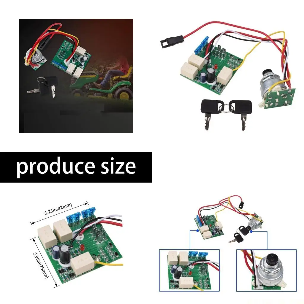 

J0MA Ignition Switches Module for 335 345 355D GT225 GT235E Lawn Tractors AM132500