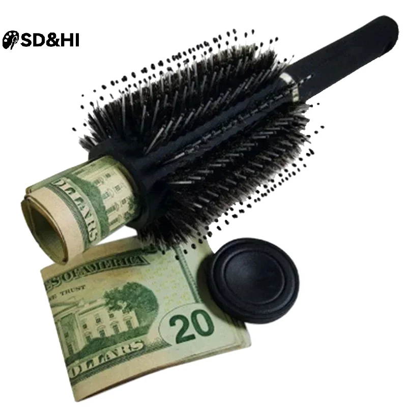 Hair Brush Comb Diversion Stash Safe Hidden Compartment Money Jewelry Secret Box Brush Perfect For Travel Home