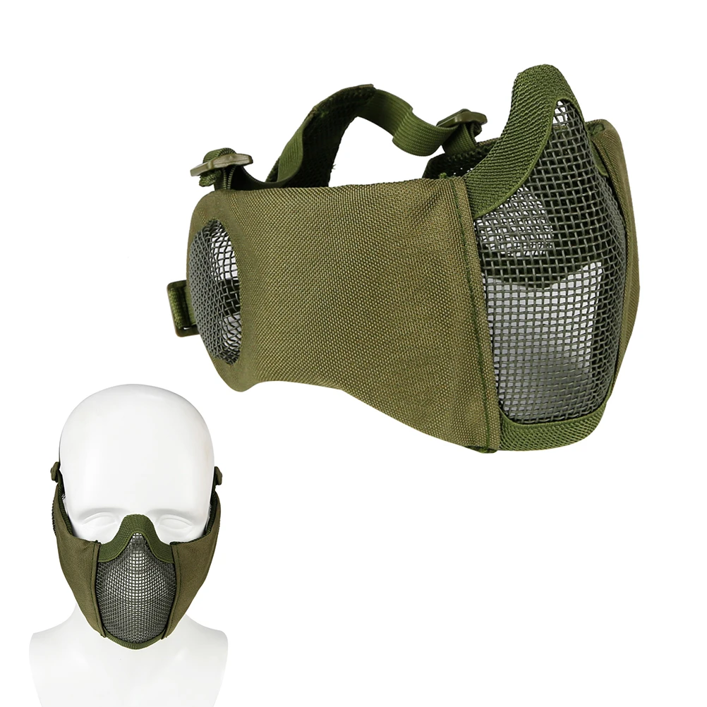 

mask military mask half face mask protective mask hunting mask mesh mask