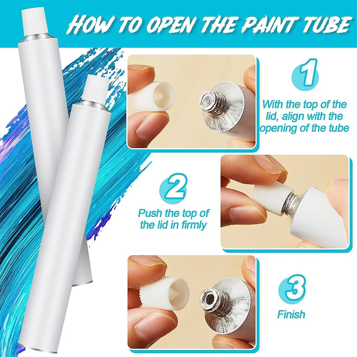 48 шт. пустые алюминиевые тюбики для краски, 20 мл для магазина, оставшиеся краски, акриловые масла, акварельные гуаши, с этикеткой 4 листа