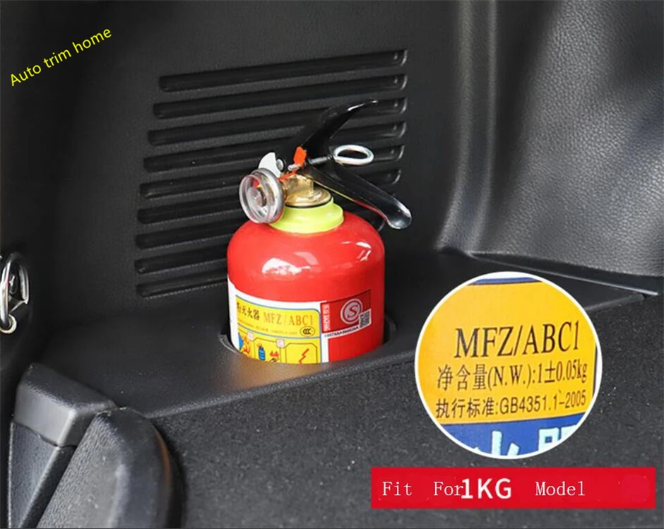 

Lapetus Rear Trunk Fire Extinguisher Cup Holder Supporter Cover Fit For Toyota RAV4 Rav 4 2014 2015 2016 2017 2018