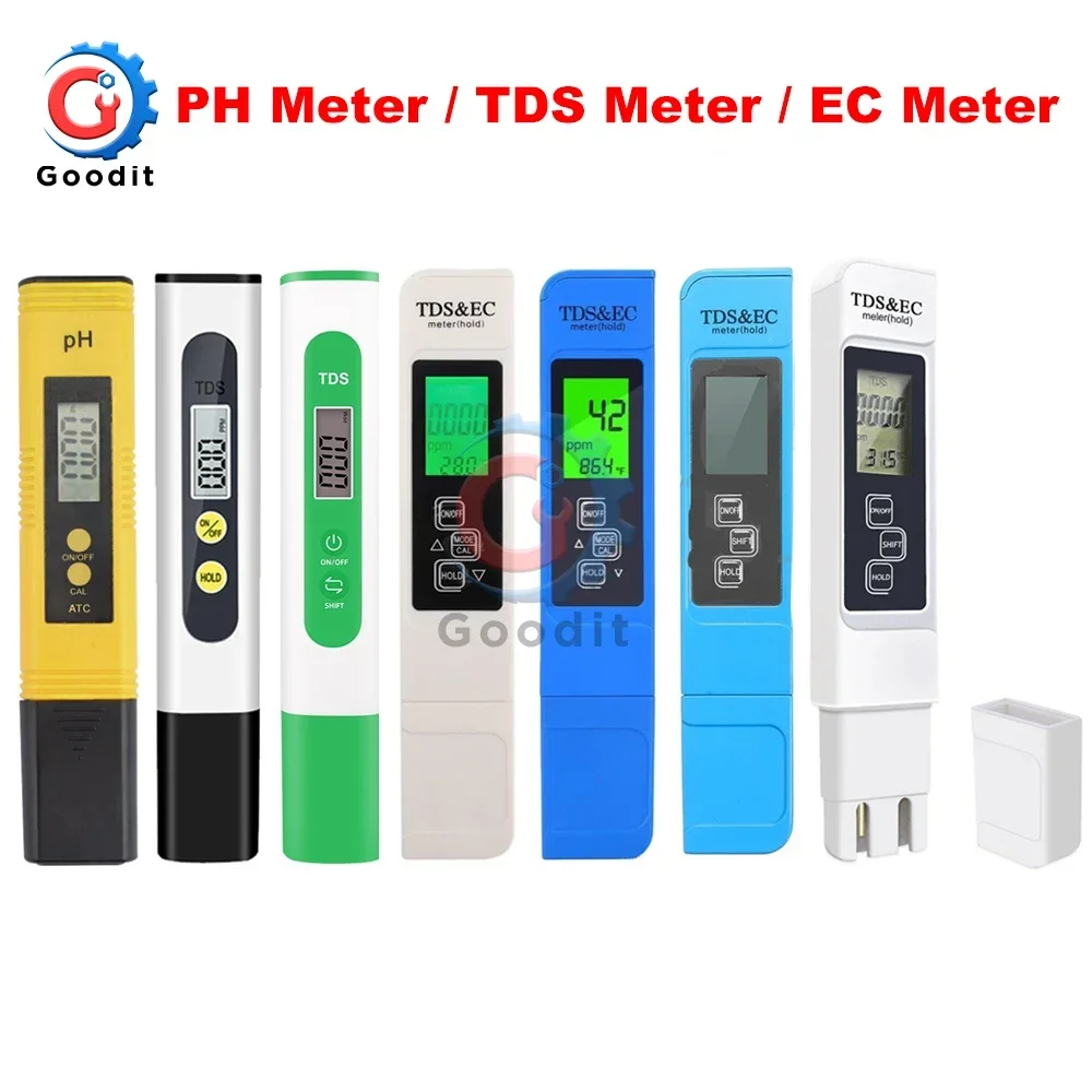 Tds meter digitaler wasser tester 0-9990ppm trinkwasser qualitäts analysator monitor filter schnelltest aquarium hydro ponik pools