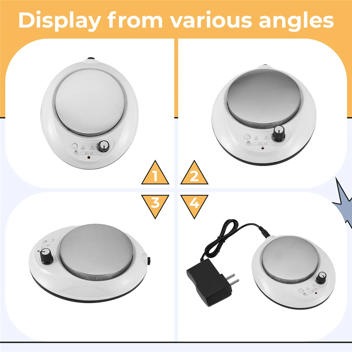 Agitador de calefacción A06K, agitador magnético, placa calefactora, aborador, máquina agitadora con barra agitadora, agitador de laboratorio, enchufe estadounidense