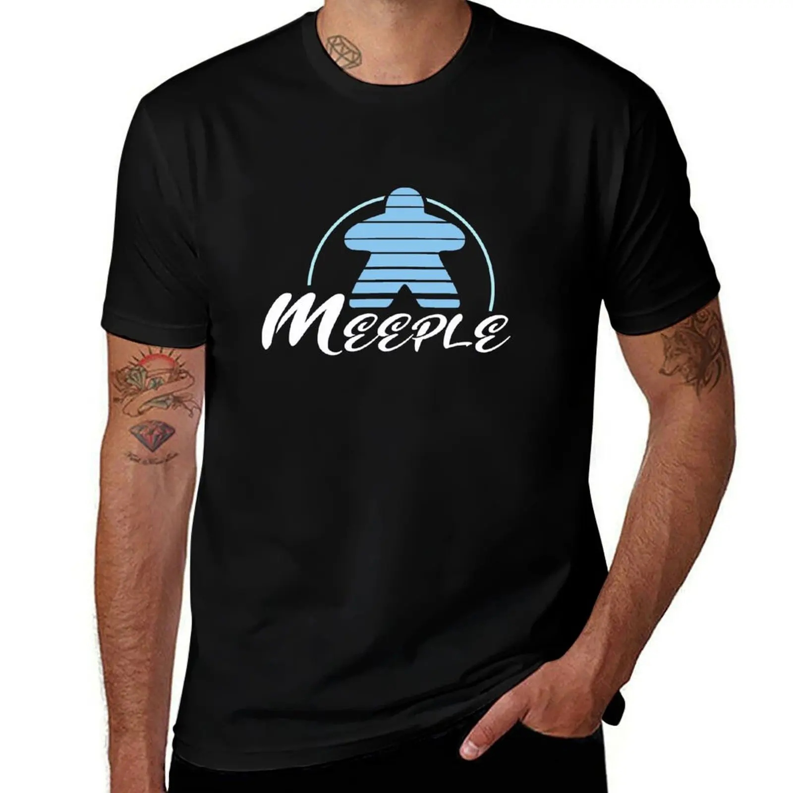 Meeple Castle T-Shirt Dry Fit Running Short Sleeve Top T-Shirt
