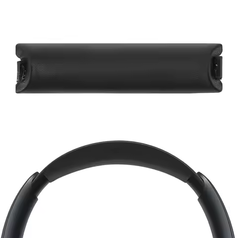 Geekria Protein Leather Headband Pad Compatible with Anker Space Q45 Headphones, Replacement Band Repair Part (Black)