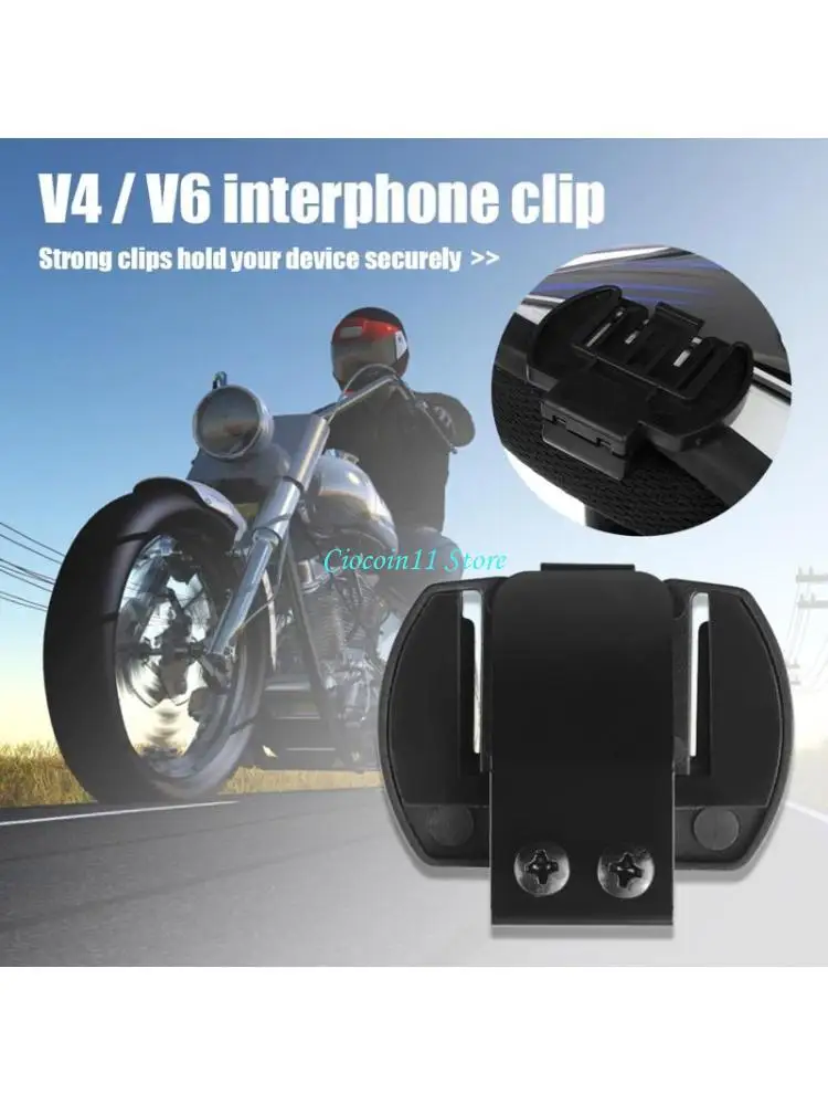 Y1UB Universal Helmet Intercom Headset Bracket Earphone Clip Accessories for V4 Motorcycle Bluetooth-compatible Interphone