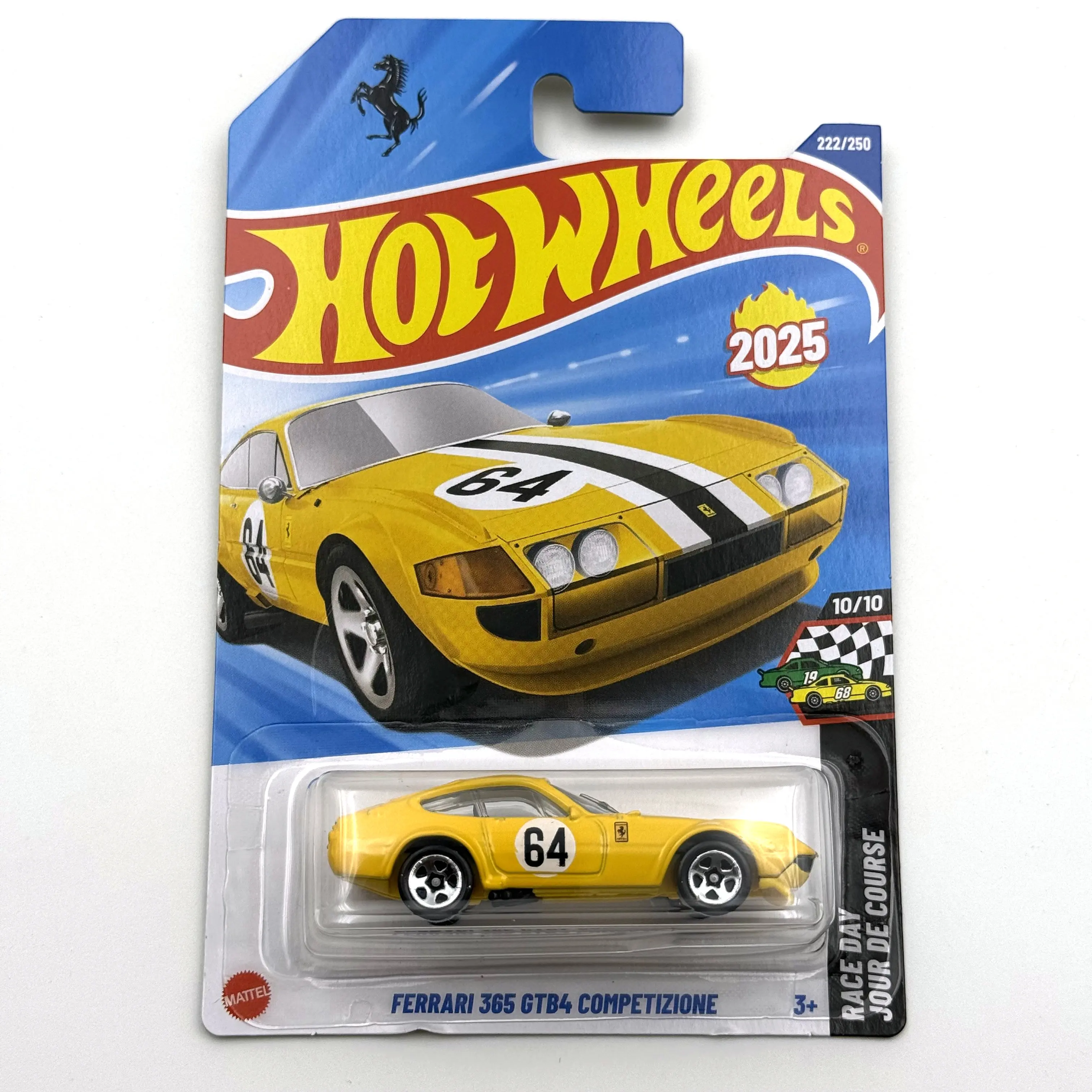 

Hot Wheels Cars 2025Q FERRARI 365 GTB4 КОМПЕТИЗОН 1/64 Металлическая литая модель игрушечного транспортного средства