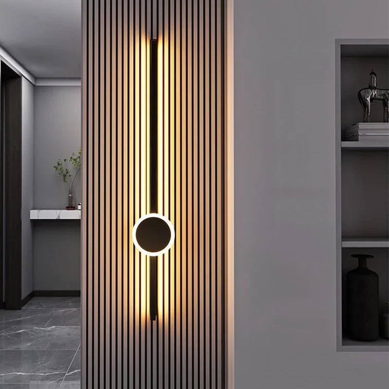 

Nordic Indoor LED Wall Lights Wall Sconce 16w 20w 24w for TV Background Bedroom Corridor Entrance Interior Lamp Wall Lamps