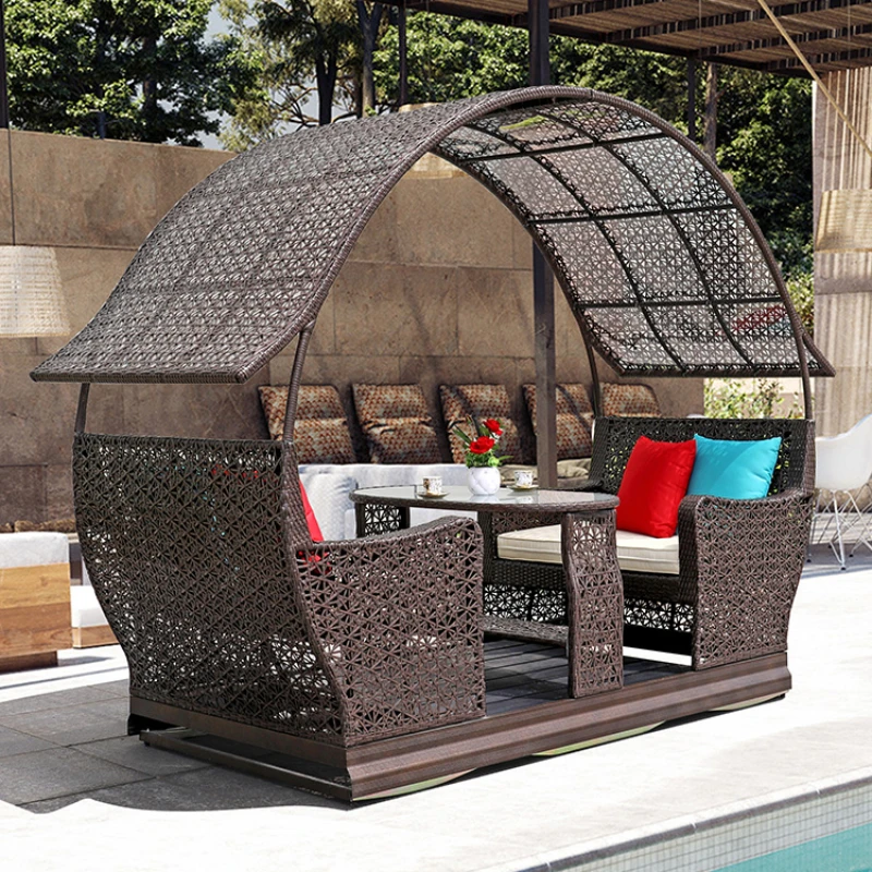 rocking swing hanging chair courtyard cradle online celebrity outdoor home balcony rattan