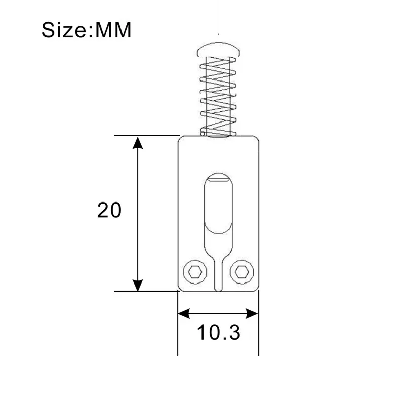 Electric Guitar Bridge Saddle ViolaoTremolo Bridge Saddles Replacement Parts for Electric Guitar with Spring and Screw