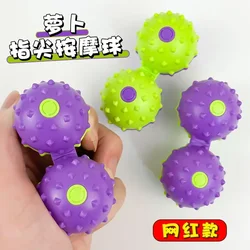 Plastic Radish Fingertip Massage Ball Portable Compact Anti-anxiety Sensory Toys for Kid Adult Stress Relief giocattoli bambini