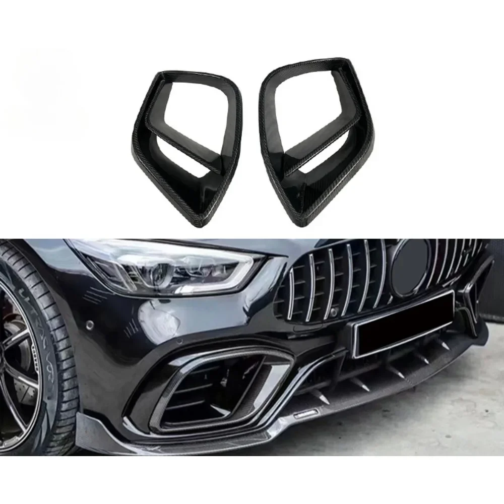 

New! For 2019-IN Mercedes AMG GT63 Carbon Fiber Air Vent Front Bumper Air Vent Body Kits Trim Car Accessories Front Bumper