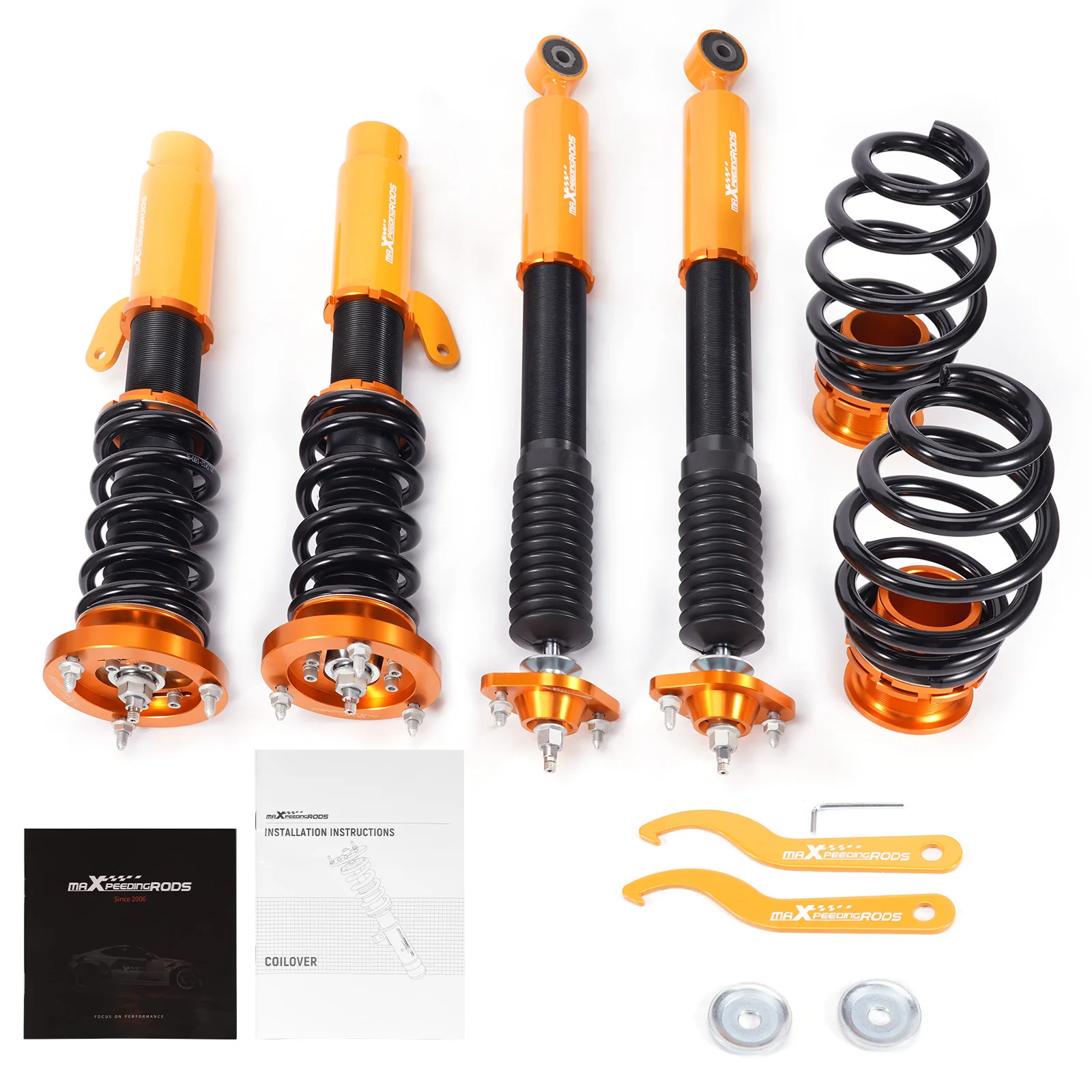 24 Click Damper Adjustable Coilovers Lowering Kit For BMW 3-Series E46 98-06 RWD Lowering Suspension Shock Absorber Kit