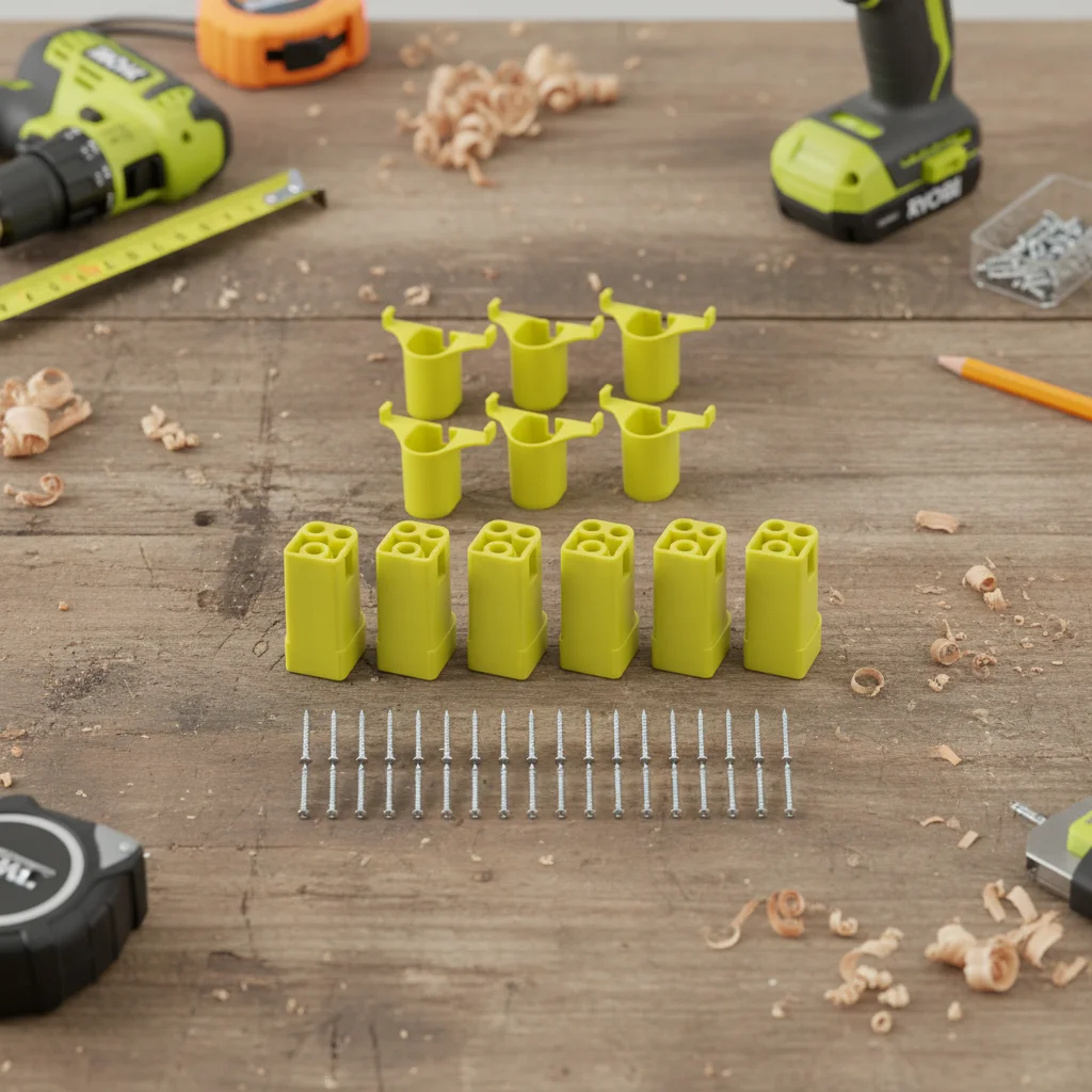 

12pcs Battery Mounts Hangers Holders Brackets18V Cordless Tool And Batteries Holder Organized Storage Power Tool Accessories