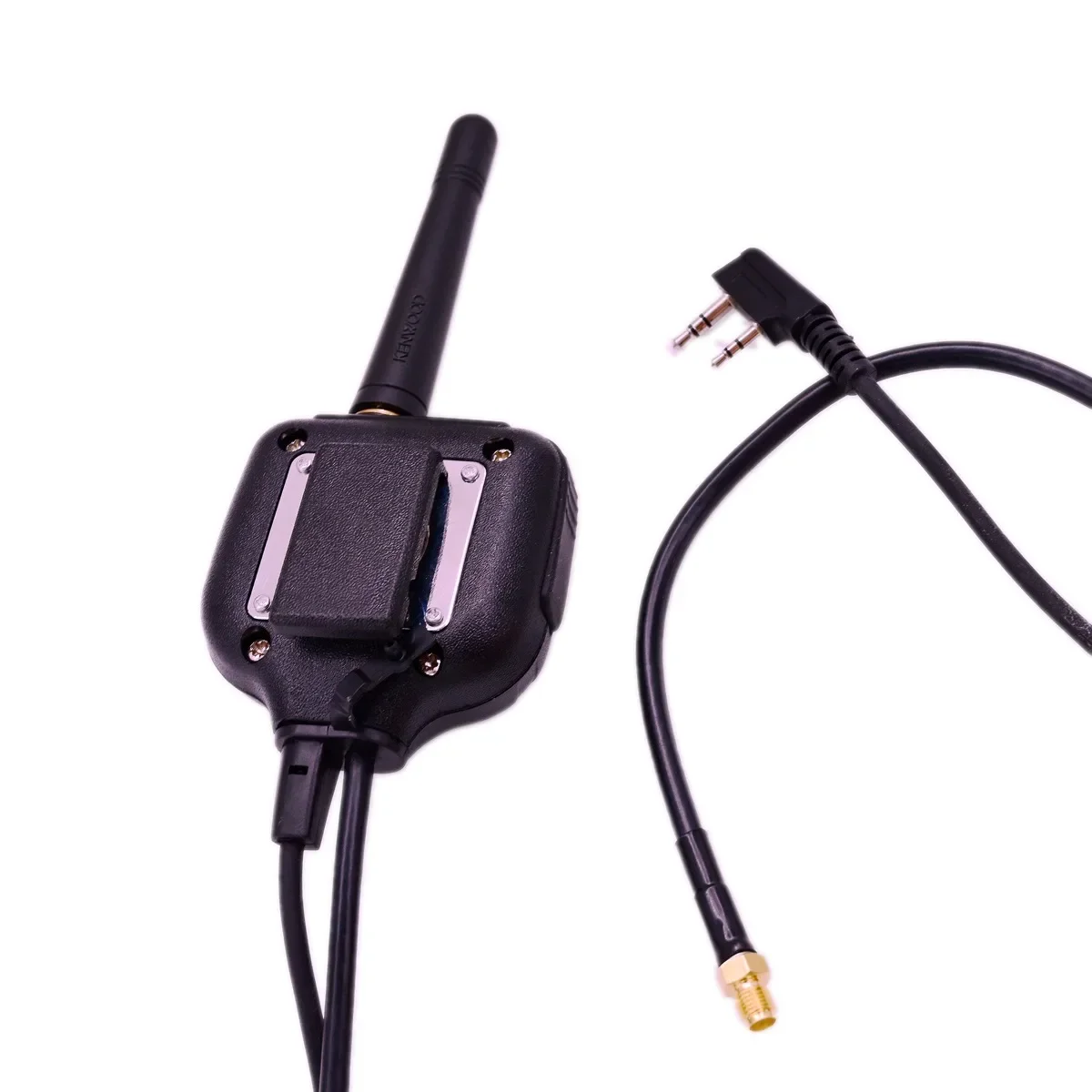 Shoulder PTT Microphone Speakers with SMA Female Antenna for TYT BaoFeng KENWOOD Series HAM Radio Interphone Mic