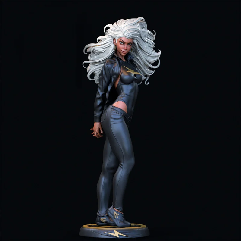 Imagem -01 - Resina x Homem Tempestade Girl Figure Kit Modelo sem Pintura Figura sem Cor Rw1329 1:24 1:18 resina x homem tempestade girl figure kit modelo sem pintura figura sem cor rw1329 124 118 01