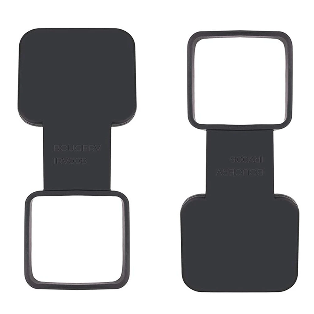 2Pcs 2 Inch Trailer Hitch Cover Plug Cap Rubber Fits 2 Inch Receivers Class 3 4 5 Trailer Hitch