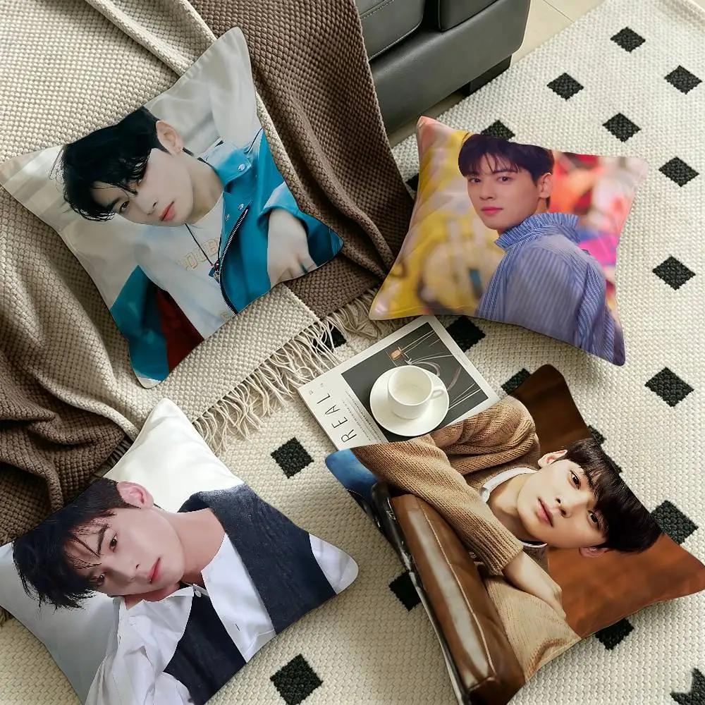 Kpop A-Astro Cha Eun Woo Pillowcases Home Bedding Decorative Pillow Cover Wedding Super Soft Pillow Case
