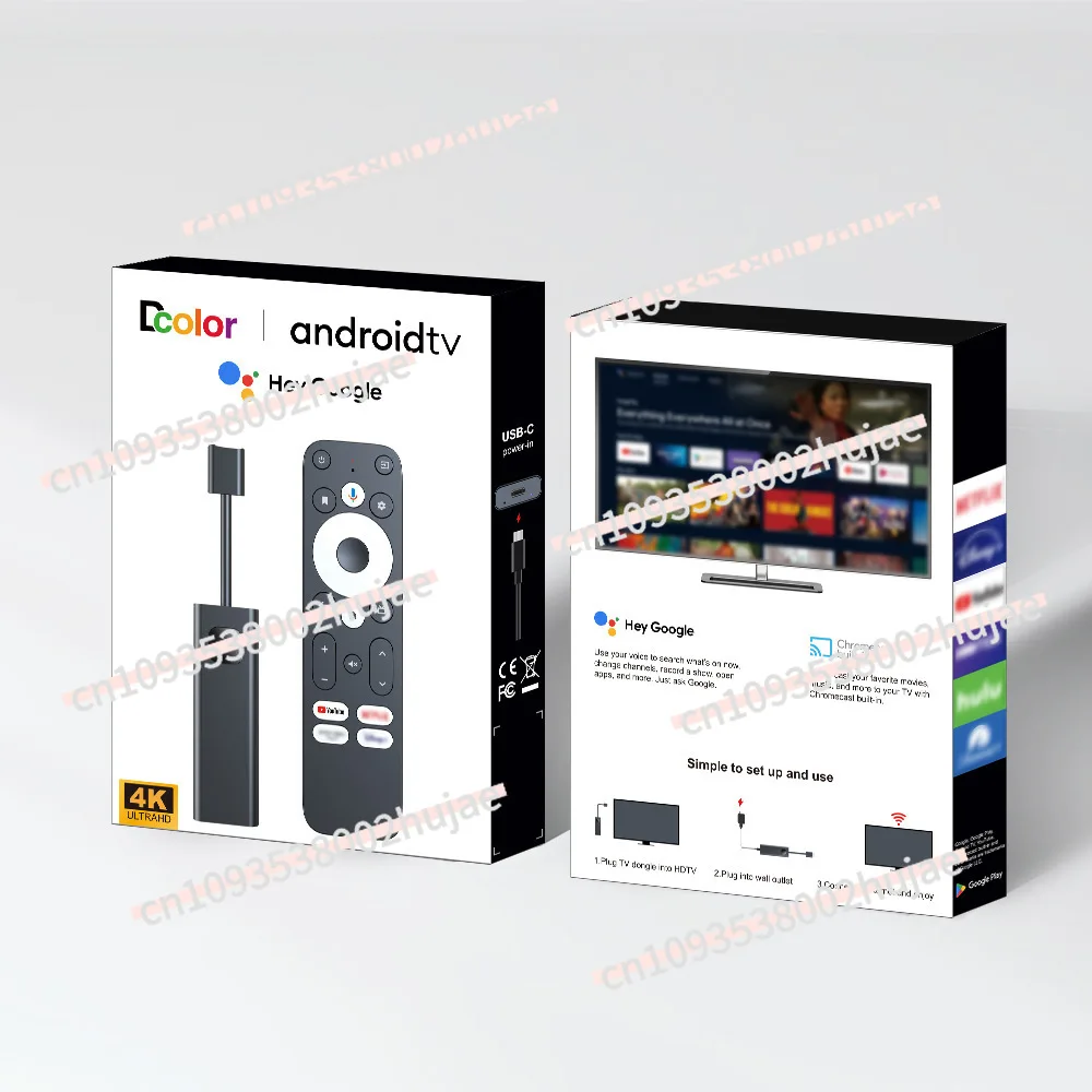 

905Y4 Android TV Box - Cross-Border Export Factory Dcolor GD1 Google Certified Smart TV Player