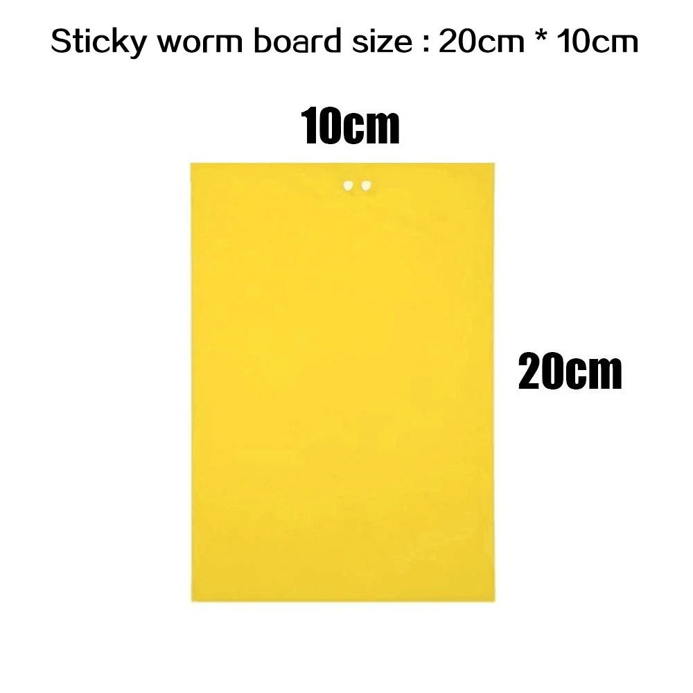 5/10/20pcs Yellow Greenhouse StickyTraps Bugs Sticky Board Multiple Flying Insect Catching Control Sticker Double-sided