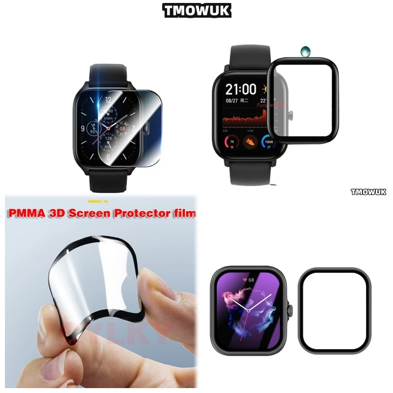 

For Amazfit BIP 3 5 6 U Pro Active Unity GTS 2E 2 3 4 MINI, All Models Compatible Full Cover Screen Protective Film