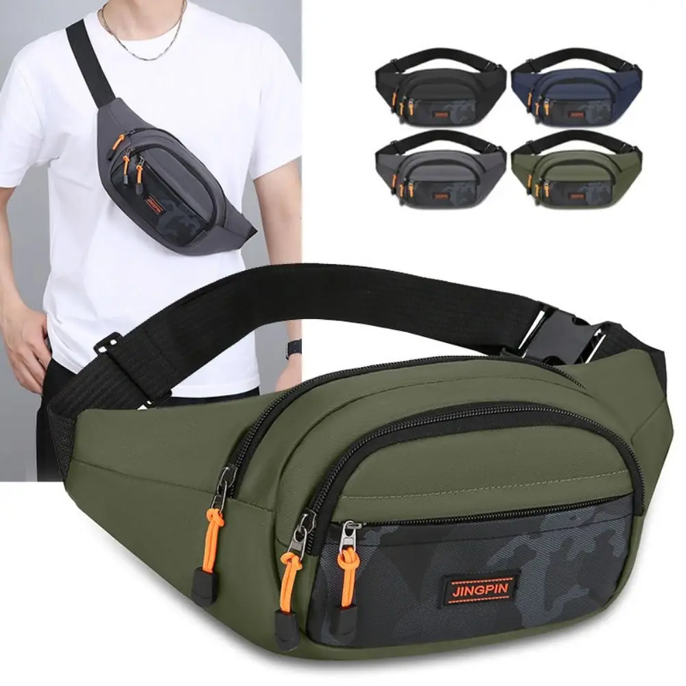 Casual Men\'s Chest Bag Handbag Lightweight Oxford Fabric Crossbody Shoulder Bag Stylish Men\'s Waist Packs Male Chest Bag