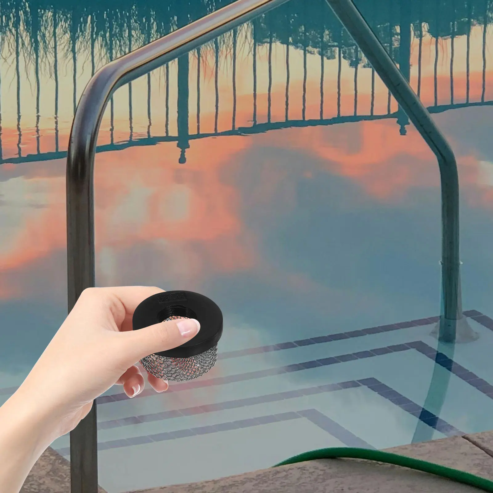 

Swimming Pool Filter Net Cover Stainless Steel Plastic Air Vent Strainer Replacement Pool Filter Supplies Air Vent Strainer