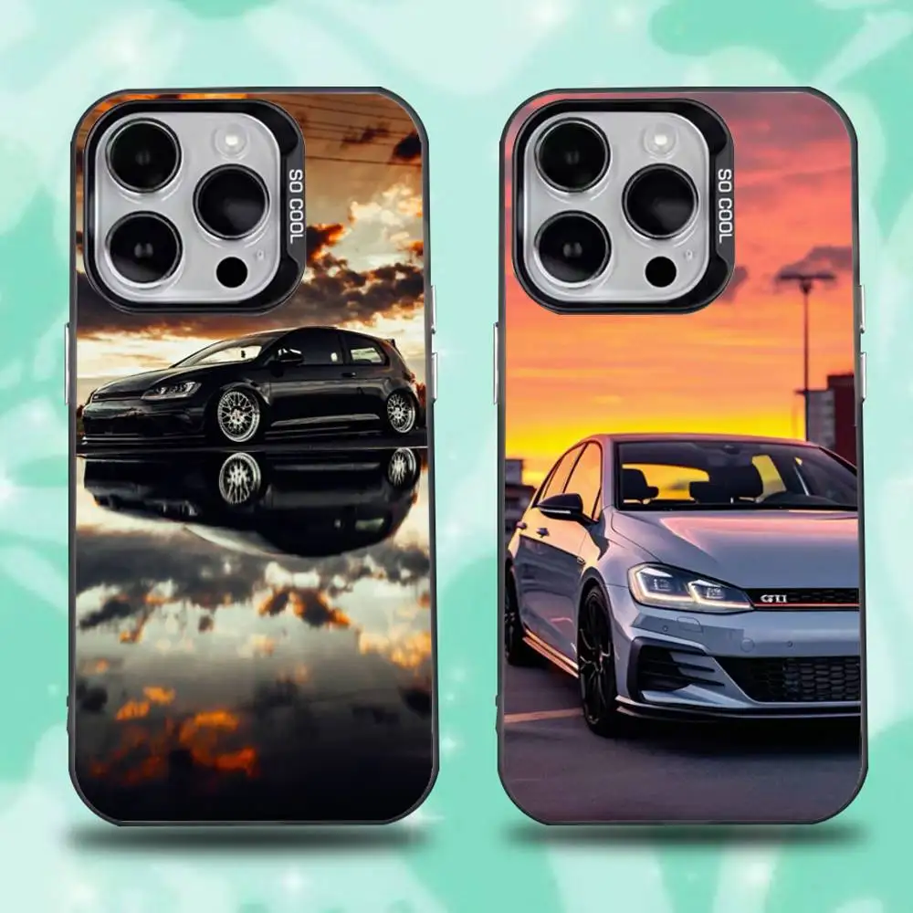 

Car V-VolkswagenS-Golf VW Phone Case For iPhone 16,15,14,13,12,11,Mini,Pro,E,SE4,XS,MAX Black Candy Matte Cover
