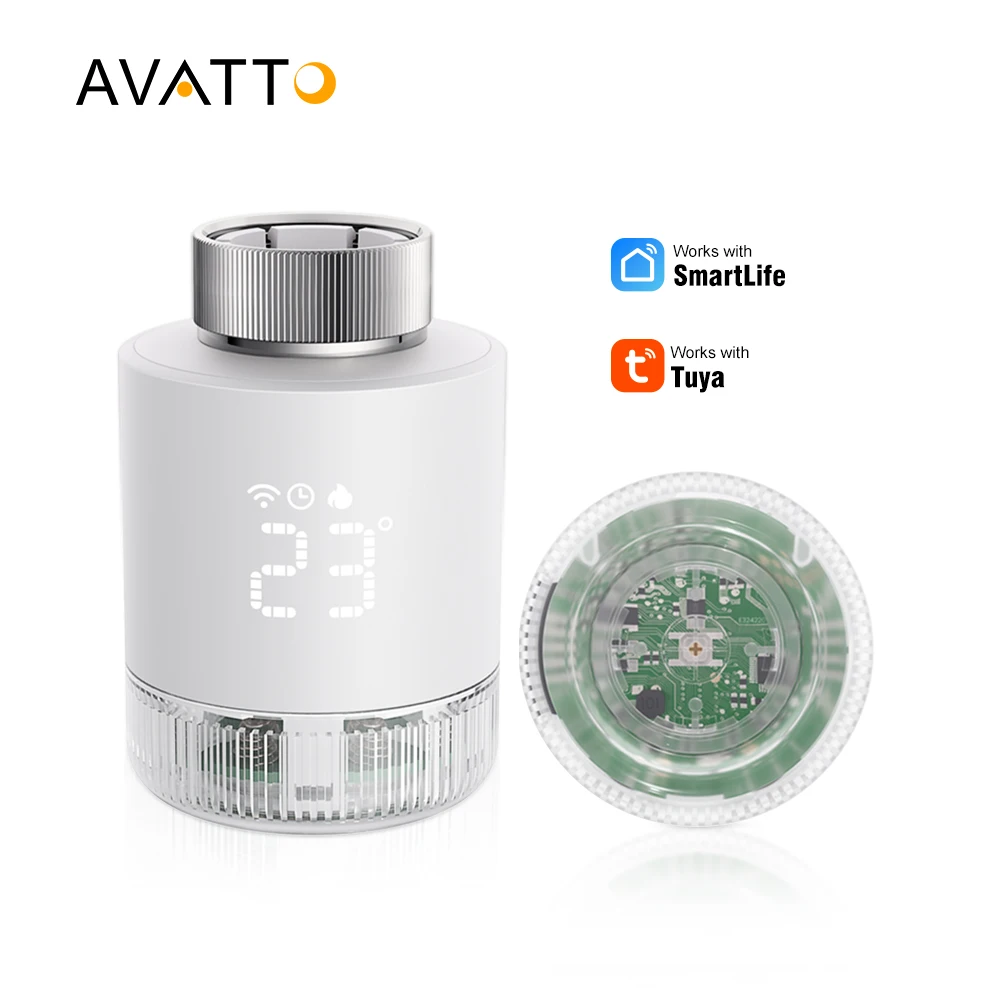 

Avatto Tuya Zigbee термостат электронный программируемый Tuya ZigBee беспроводной TRV умный термостат радиатора