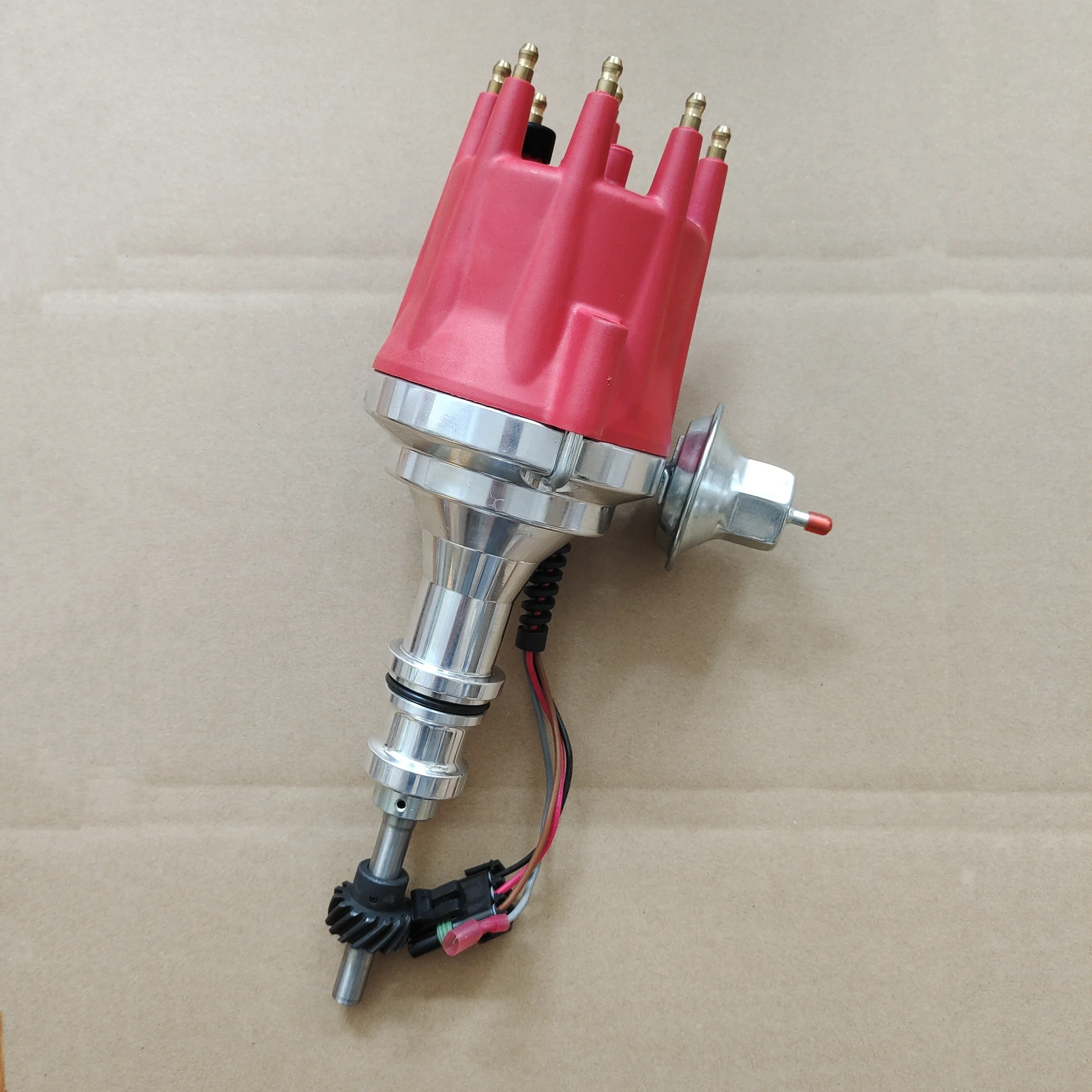 Pro Series R2R Distributor for Ford SBF 260 289 302 V8 Engine Red Cap