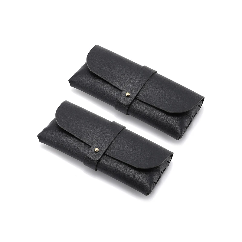 KAMMPT PU Leather Glasses Cases Women Fashion Portable Eyeglasses Storage Pouch Trendy Stylish Design Sunglasses Protective Bag