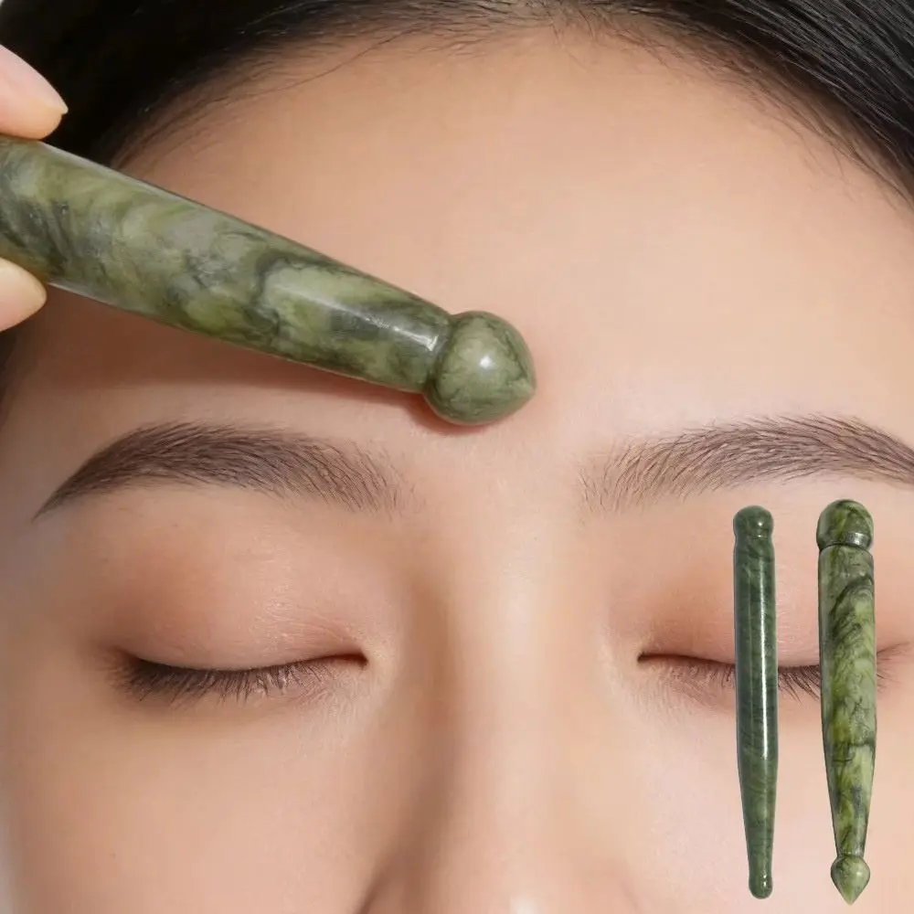 Natural Material Gua Sha Wand Smooth Polished Surface Ergonomic Shape Meridian Scraping Tool Portable Compact