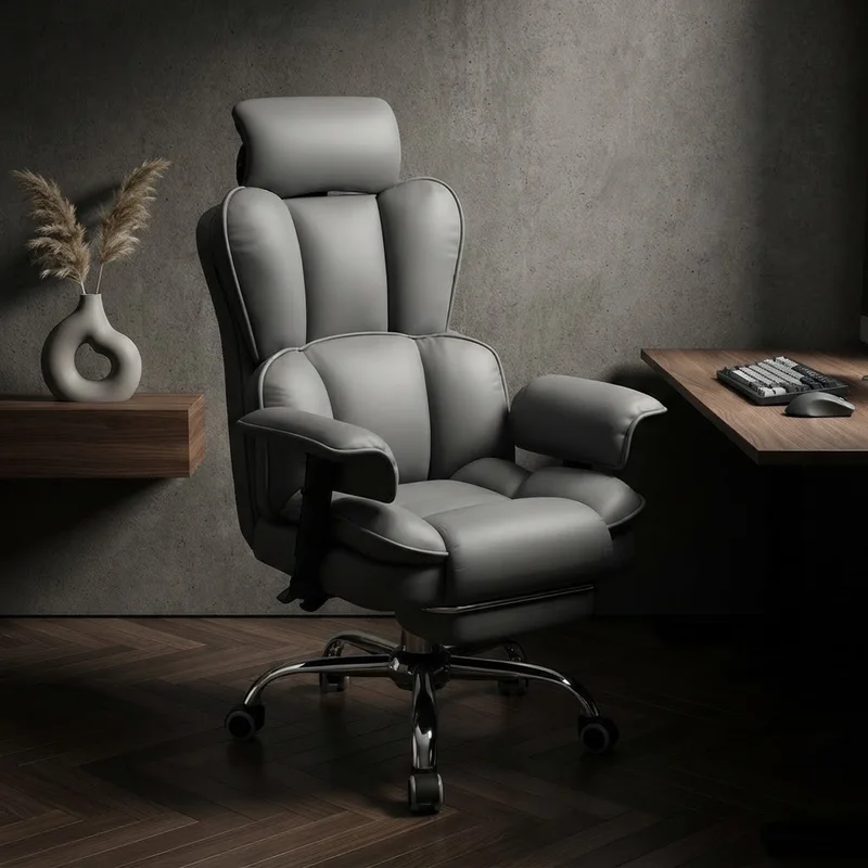 & Adjustable Office Chair with Comfortable Backrest Ergonomic Lumbar Support for Gaming Computer Home Dormitory Work Desk