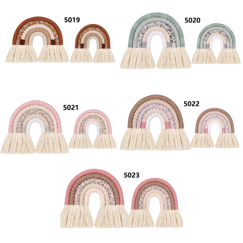Decorazione da appendere alla parete arcobaleno, ornamento decorativo da parete Boho per nave da consegna Baby Party