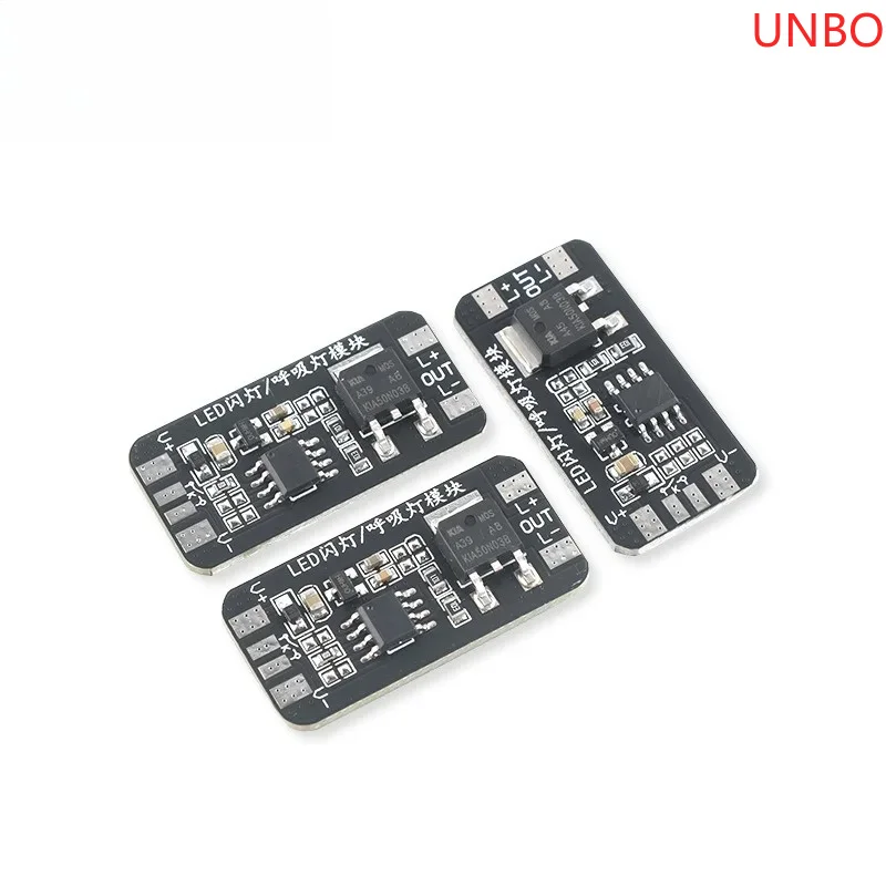 3-24V Breathing Light Module: LED Dimming (Fade-In/Fade-Out), Fast/Slow Strobe, 12V Holiday Ambience Light Controller Board