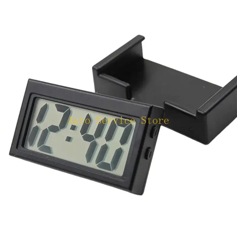 462A Compact Vehicle Electronic Clock Plastic Digital Clock For Car Motorcycle Truck With Date And Modes Easy