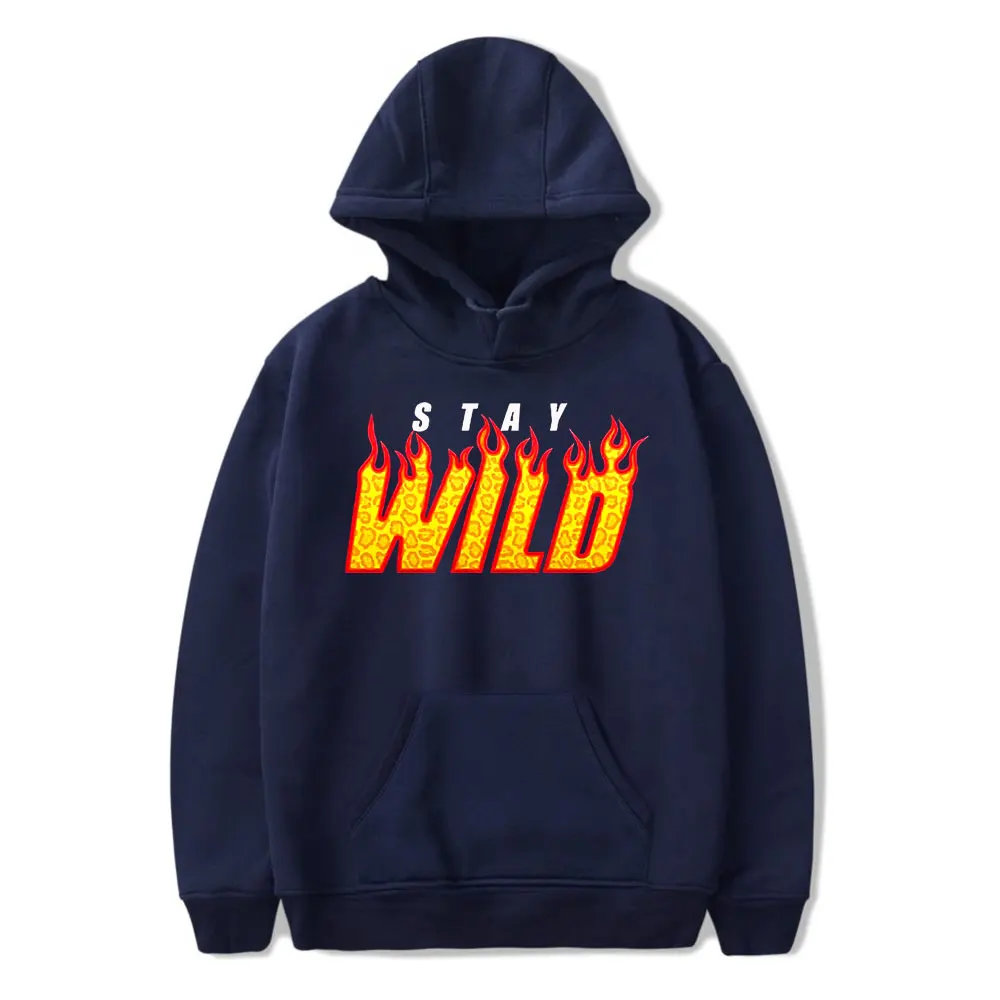 Ben Azelart Stay Wild Merch Толстовка с капюшоном и карманами на шнурке для мужчин/женщин пуловер youtuber