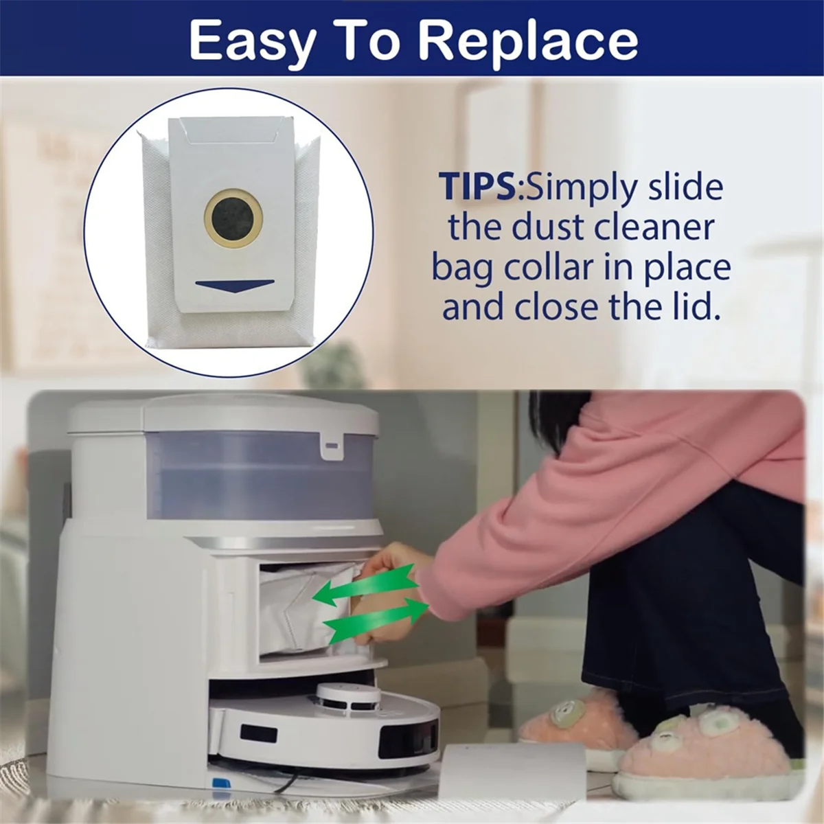 أكياس الغبار FZFZ لقطع غيار المكنسة الكهربائية T30/T30 PRO/MAX/PLUS/YIKO/T30PRO/T30MAX/T30PLUS/T30YIKO